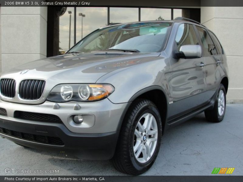 Stratus Grey Metallic / Grey 2006 BMW X5 3.0i