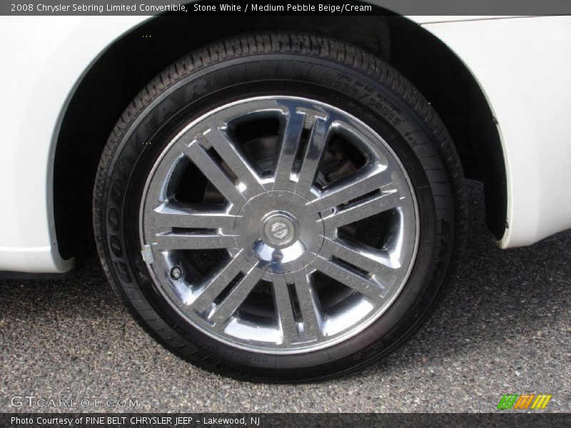 Stone White / Medium Pebble Beige/Cream 2008 Chrysler Sebring Limited Convertible