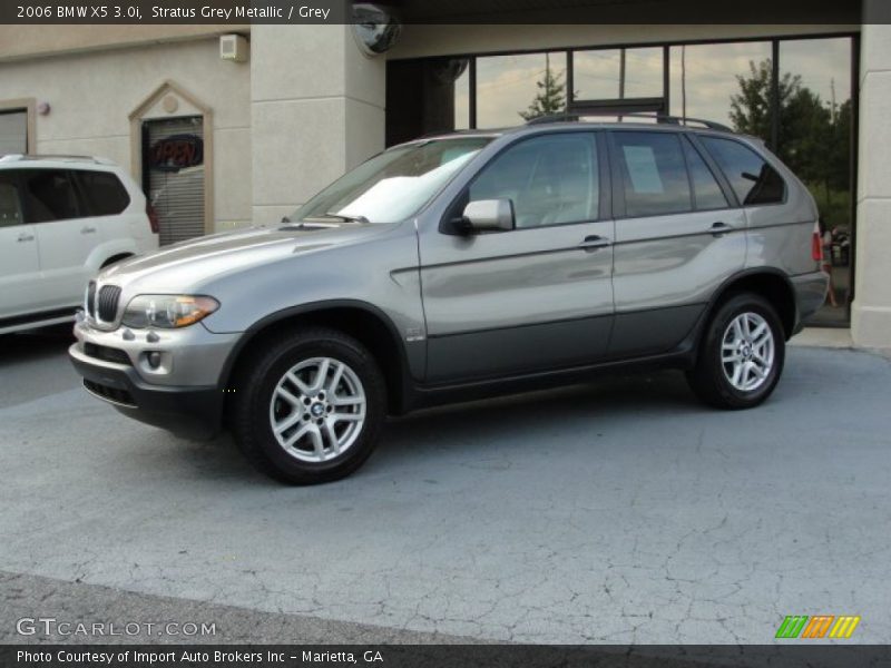 Stratus Grey Metallic / Grey 2006 BMW X5 3.0i