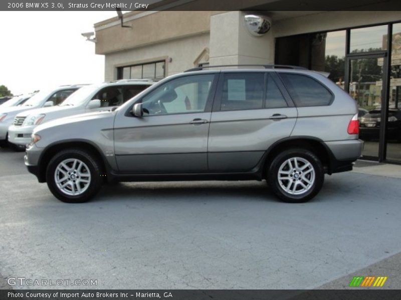 Stratus Grey Metallic / Grey 2006 BMW X5 3.0i