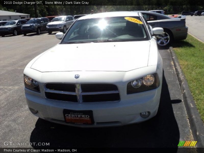 Stone White / Dark Slate Gray 2010 Dodge Charger SXT