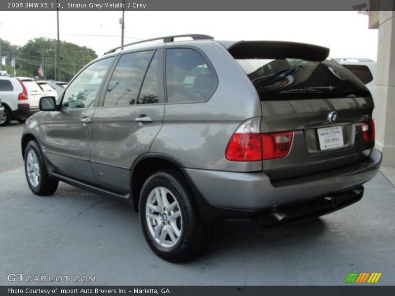 Stratus Grey Metallic / Grey 2006 BMW X5 3.0i