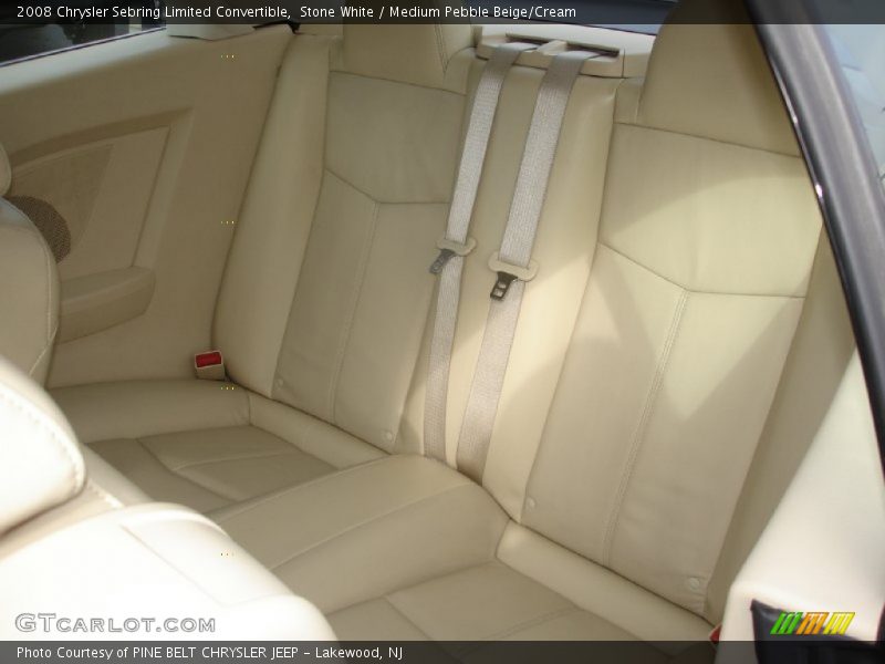 Stone White / Medium Pebble Beige/Cream 2008 Chrysler Sebring Limited Convertible