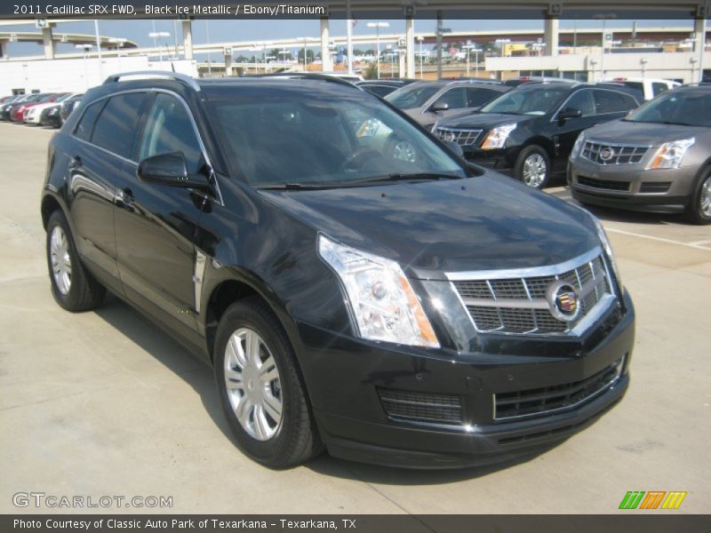Black Ice Metallic / Ebony/Titanium 2011 Cadillac SRX FWD