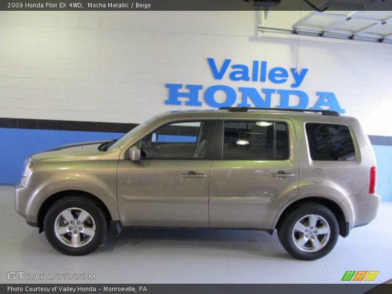 Mocha Metallic / Beige 2009 Honda Pilot EX 4WD