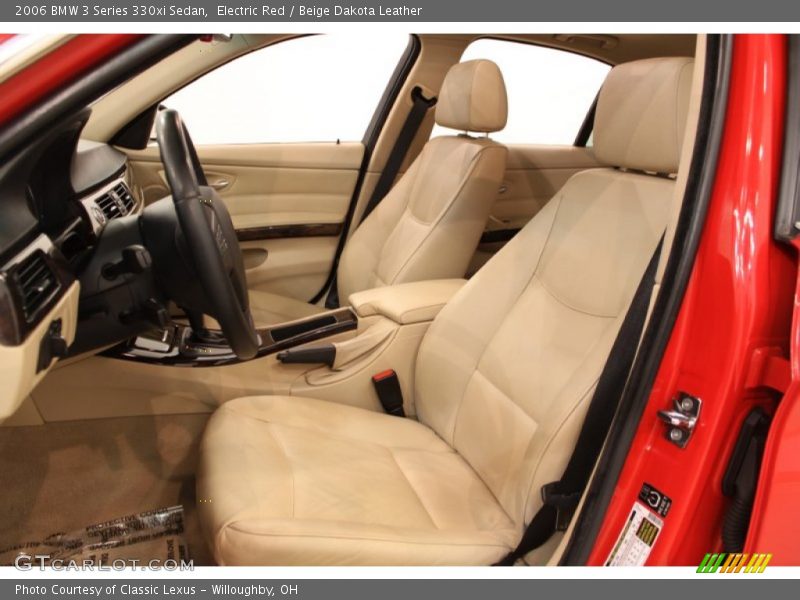 Electric Red / Beige Dakota Leather 2006 BMW 3 Series 330xi Sedan