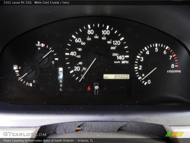 White Gold Crystal / Ivory 2002 Lexus RX 300