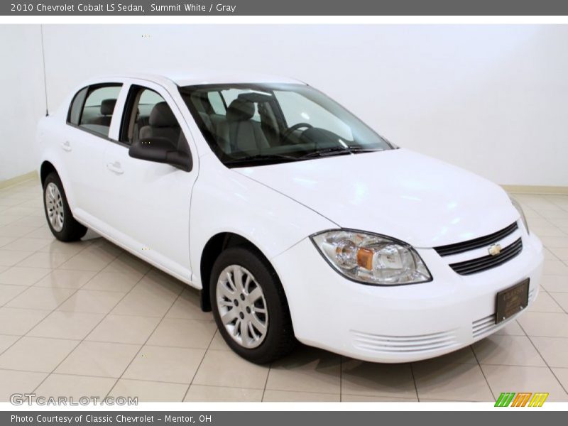 Summit White / Gray 2010 Chevrolet Cobalt LS Sedan