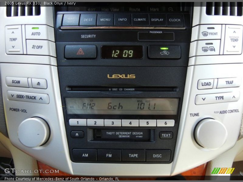 Black Onyx / Ivory 2005 Lexus RX 330