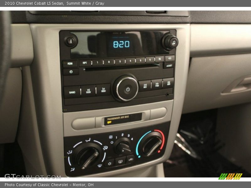 Summit White / Gray 2010 Chevrolet Cobalt LS Sedan