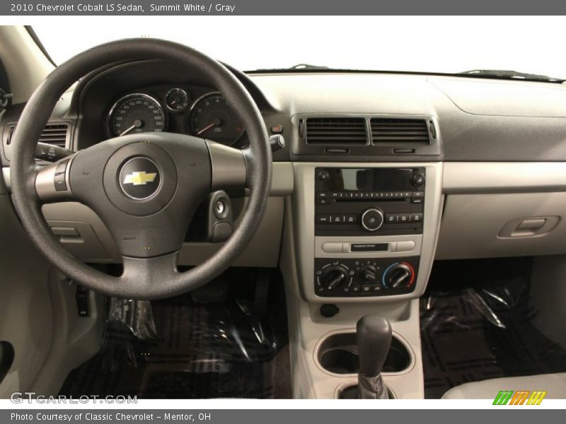 Summit White / Gray 2010 Chevrolet Cobalt LS Sedan