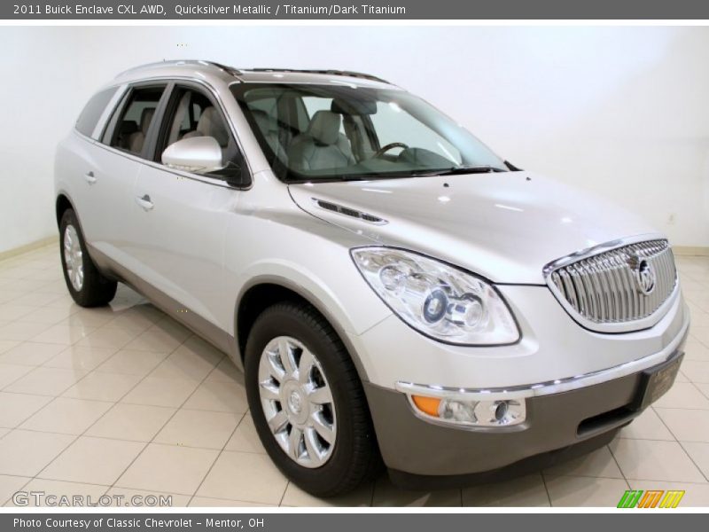 Quicksilver Metallic / Titanium/Dark Titanium 2011 Buick Enclave CXL AWD