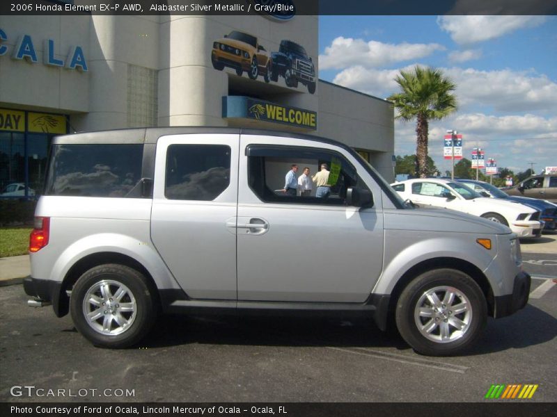 Alabaster Silver Metallic / Gray/Blue 2006 Honda Element EX-P AWD