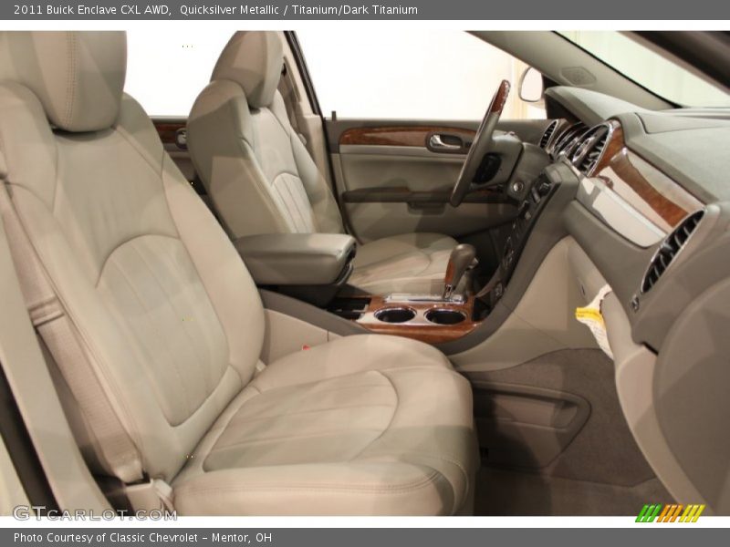 Quicksilver Metallic / Titanium/Dark Titanium 2011 Buick Enclave CXL AWD