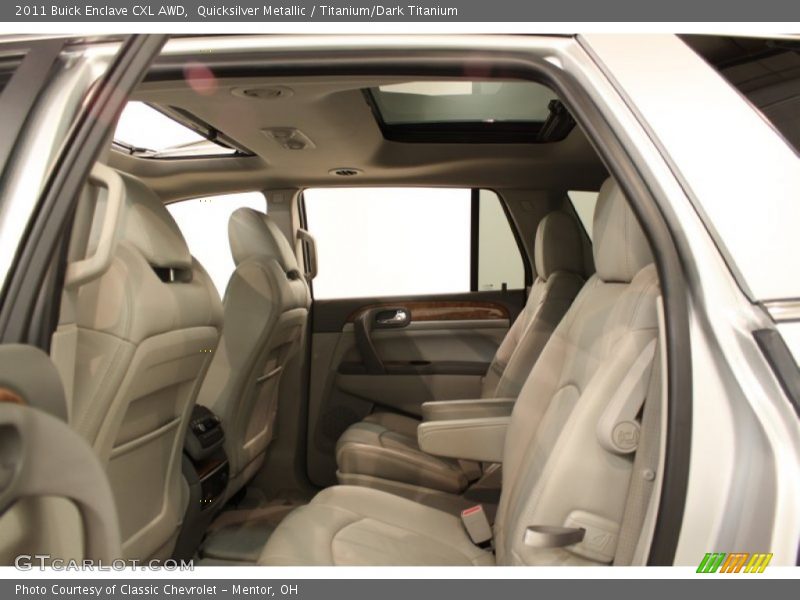 Quicksilver Metallic / Titanium/Dark Titanium 2011 Buick Enclave CXL AWD