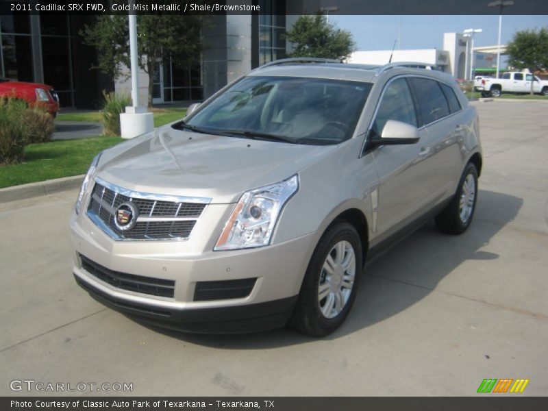 Gold Mist Metallic / Shale/Brownstone 2011 Cadillac SRX FWD