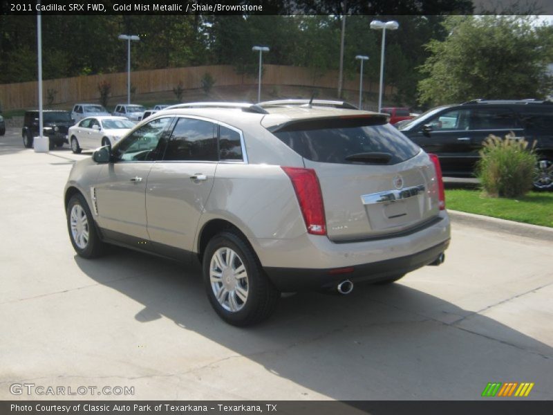 Gold Mist Metallic / Shale/Brownstone 2011 Cadillac SRX FWD