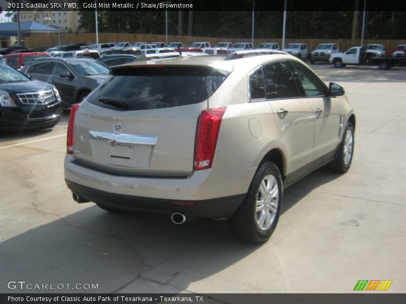 Gold Mist Metallic / Shale/Brownstone 2011 Cadillac SRX FWD