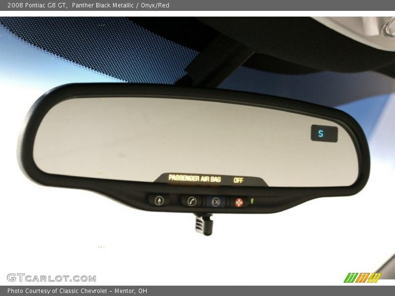 Panther Black Metallic / Onyx/Red 2008 Pontiac G8 GT