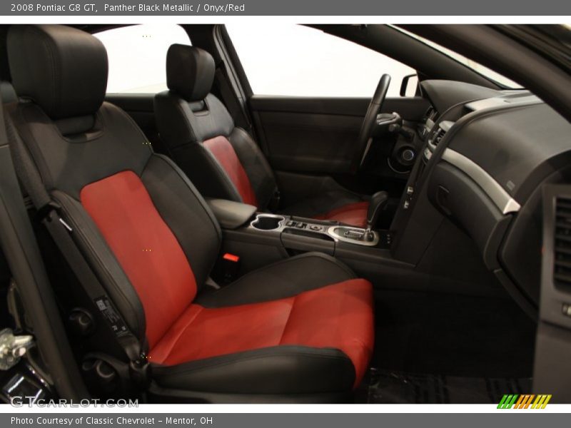 Panther Black Metallic / Onyx/Red 2008 Pontiac G8 GT