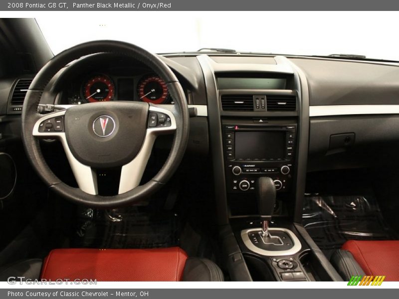 Panther Black Metallic / Onyx/Red 2008 Pontiac G8 GT