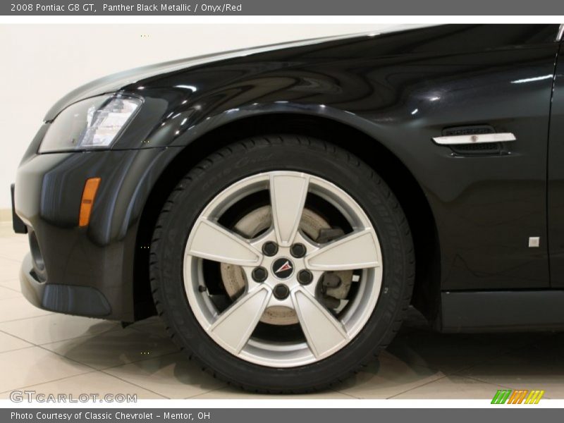 Panther Black Metallic / Onyx/Red 2008 Pontiac G8 GT