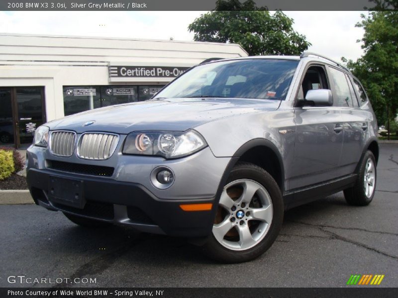 Silver Grey Metallic / Black 2008 BMW X3 3.0si