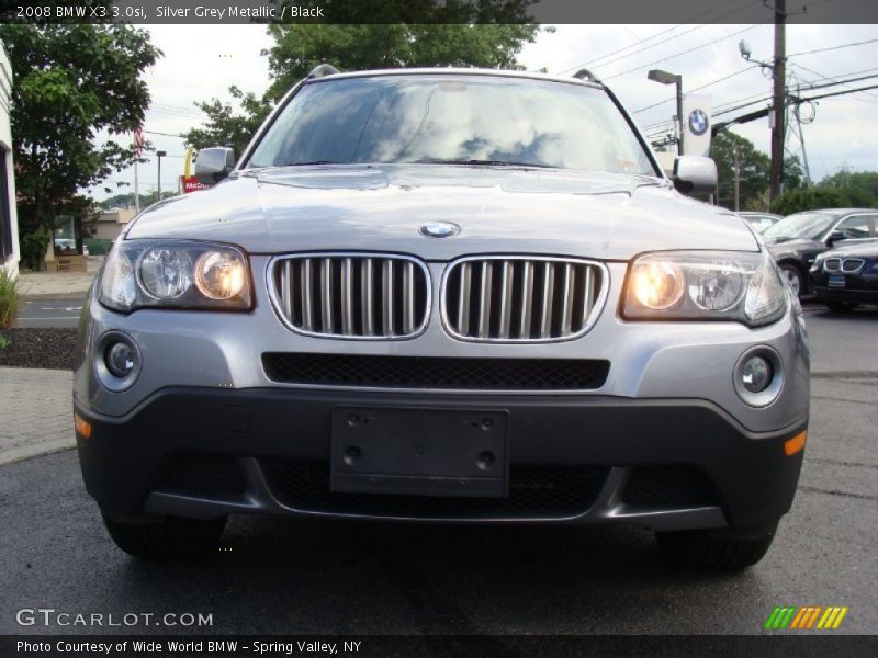 Silver Grey Metallic / Black 2008 BMW X3 3.0si