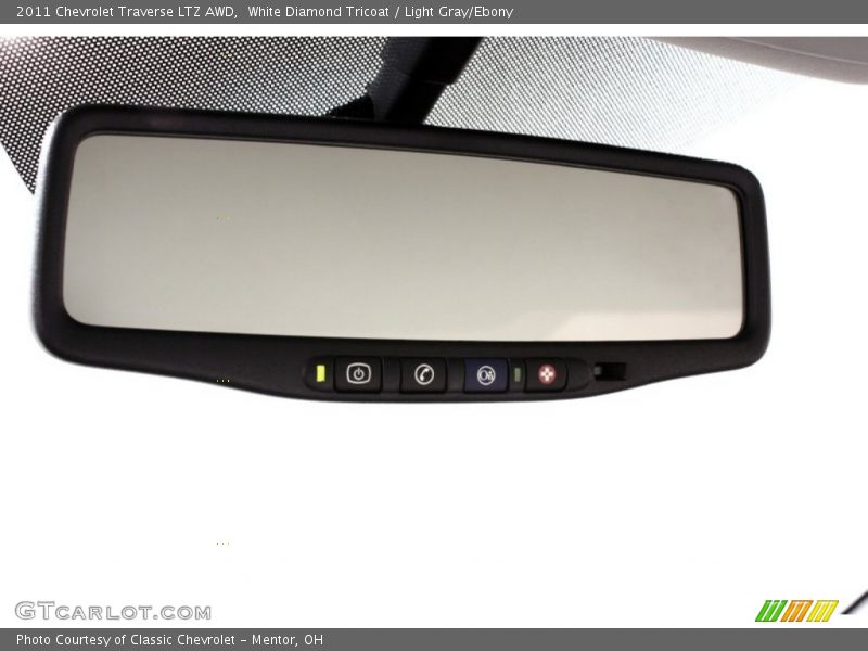 White Diamond Tricoat / Light Gray/Ebony 2011 Chevrolet Traverse LTZ AWD