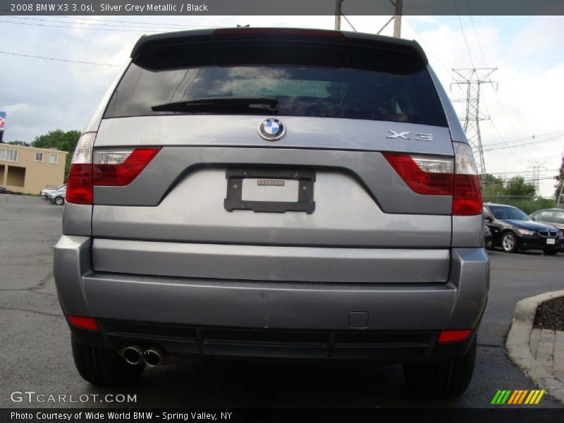 Silver Grey Metallic / Black 2008 BMW X3 3.0si