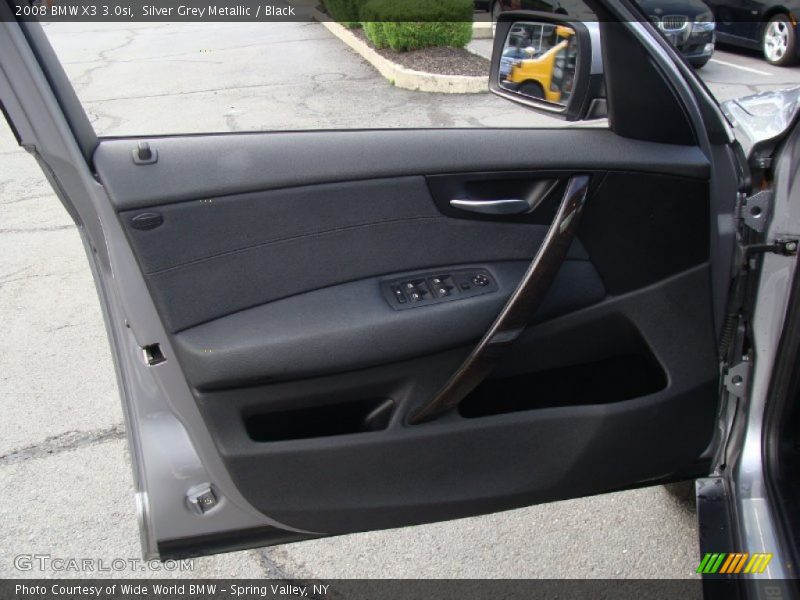 Silver Grey Metallic / Black 2008 BMW X3 3.0si