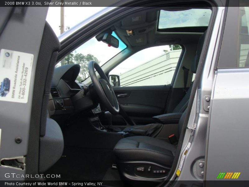Silver Grey Metallic / Black 2008 BMW X3 3.0si