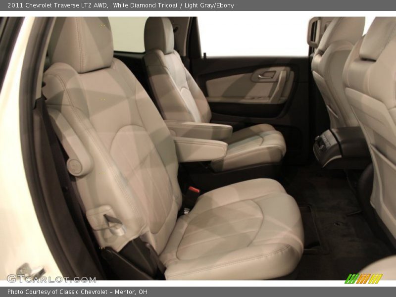 White Diamond Tricoat / Light Gray/Ebony 2011 Chevrolet Traverse LTZ AWD
