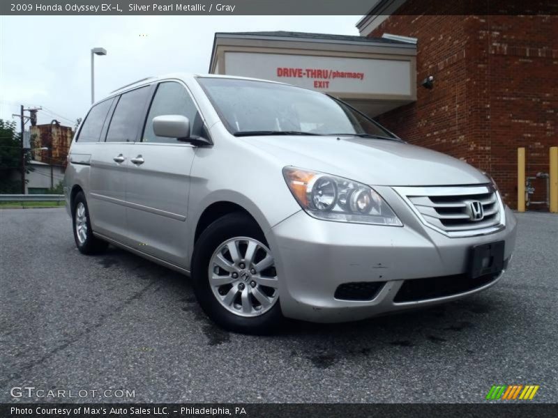 Silver Pearl Metallic / Gray 2009 Honda Odyssey EX-L