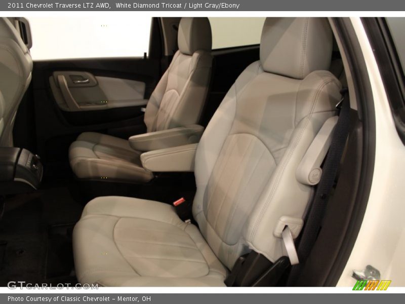 White Diamond Tricoat / Light Gray/Ebony 2011 Chevrolet Traverse LTZ AWD