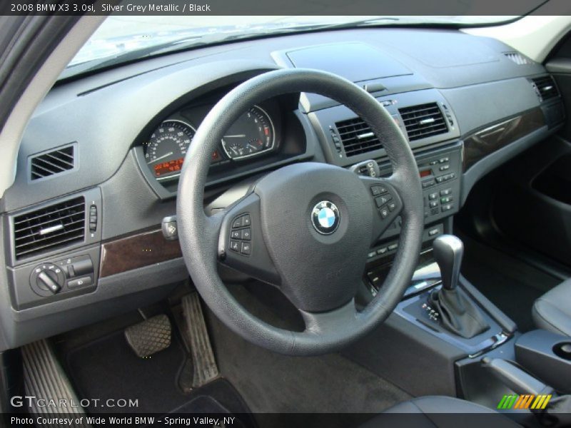Silver Grey Metallic / Black 2008 BMW X3 3.0si