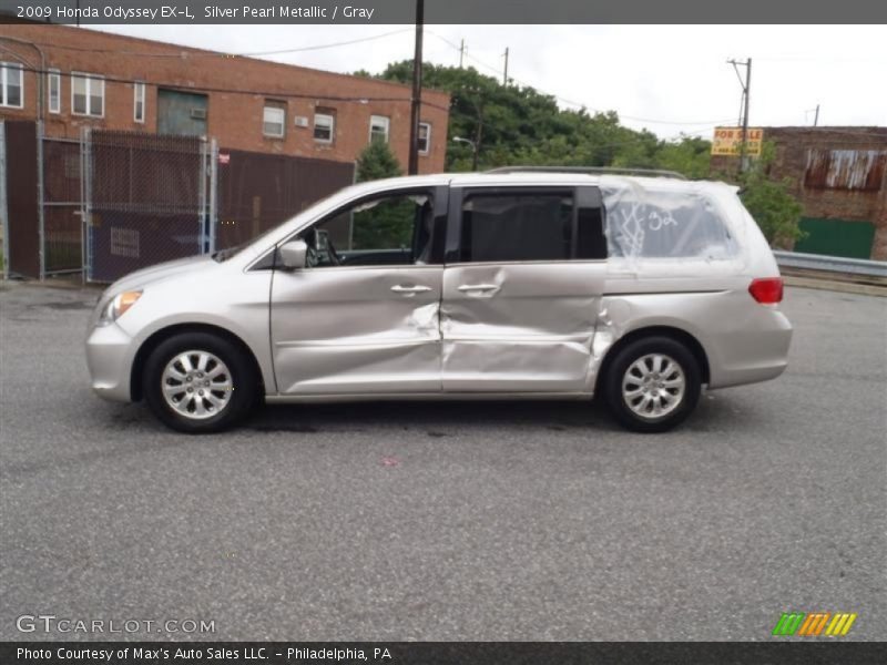 Silver Pearl Metallic / Gray 2009 Honda Odyssey EX-L