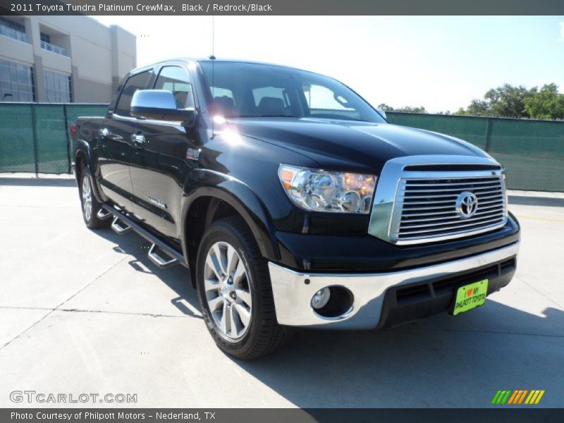 Black / Redrock/Black 2011 Toyota Tundra Platinum CrewMax