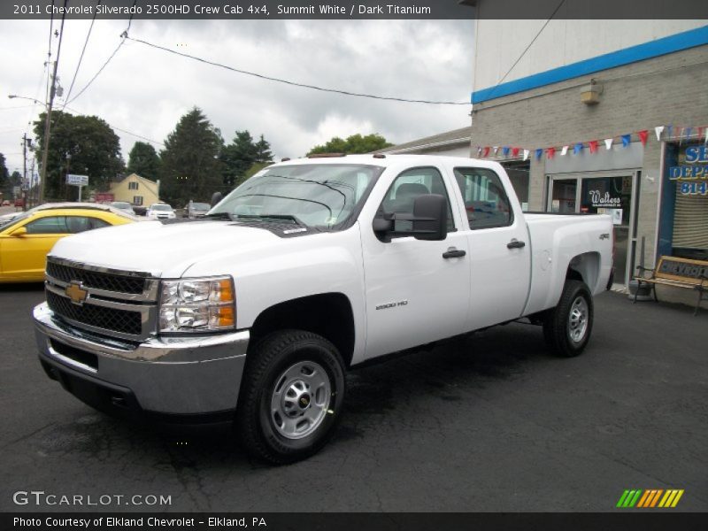 Summit White / Dark Titanium 2011 Chevrolet Silverado 2500HD Crew Cab 4x4