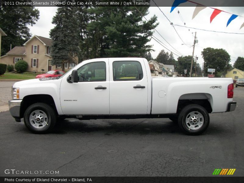 Summit White / Dark Titanium 2011 Chevrolet Silverado 2500HD Crew Cab 4x4