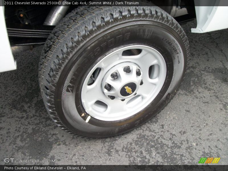 Summit White / Dark Titanium 2011 Chevrolet Silverado 2500HD Crew Cab 4x4