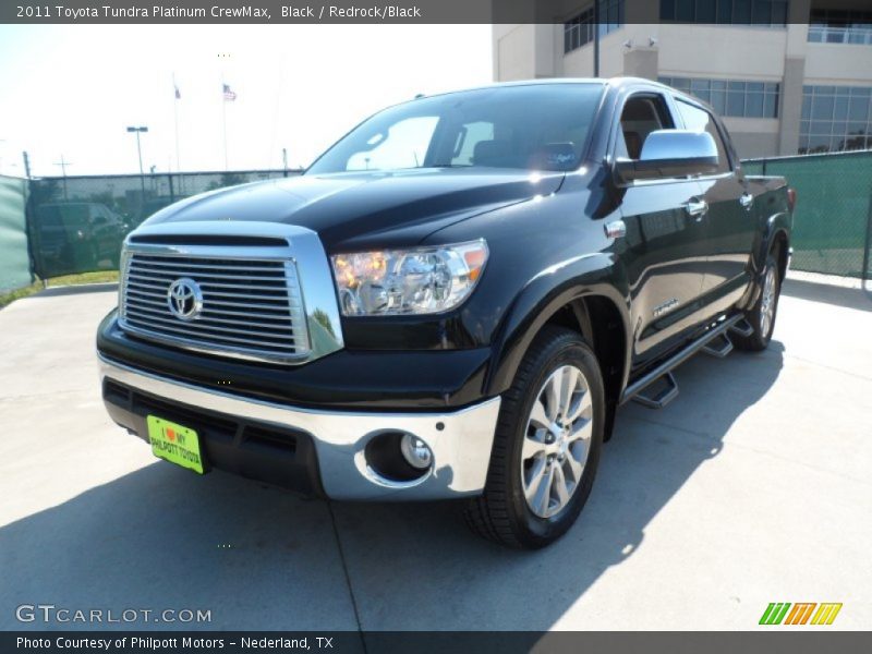 Black / Redrock/Black 2011 Toyota Tundra Platinum CrewMax