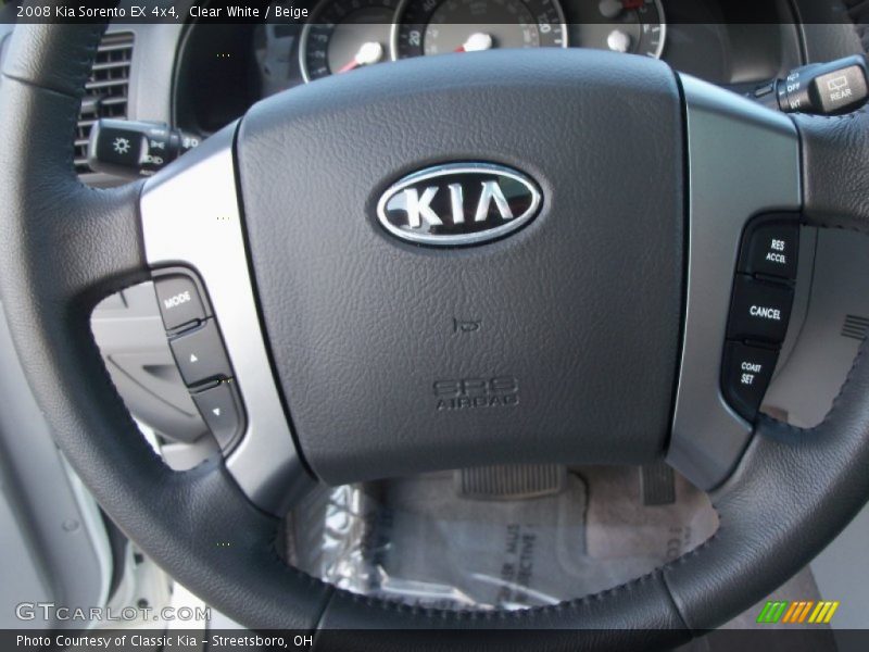 Clear White / Beige 2008 Kia Sorento EX 4x4