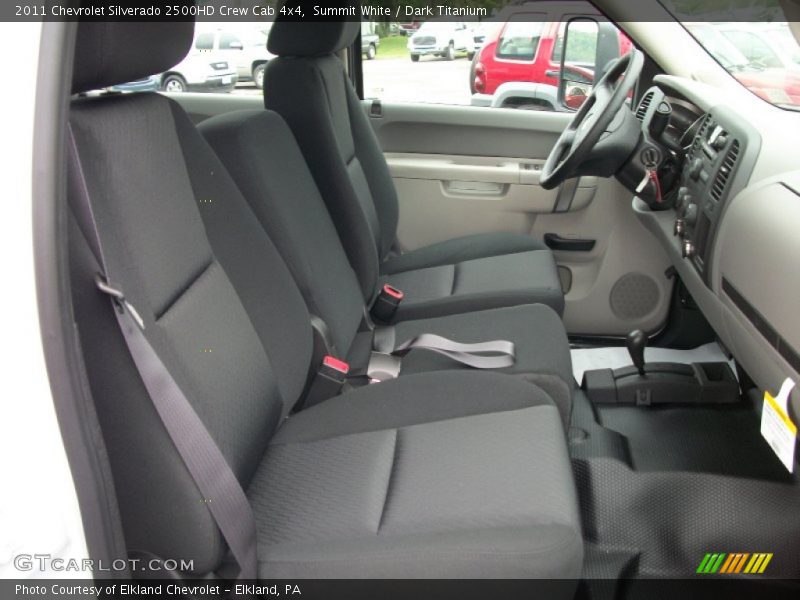 Summit White / Dark Titanium 2011 Chevrolet Silverado 2500HD Crew Cab 4x4