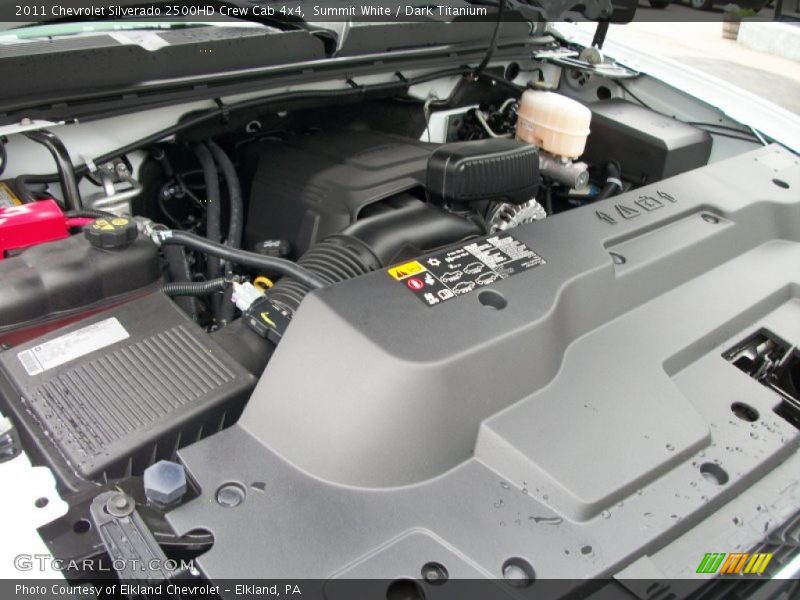 Summit White / Dark Titanium 2011 Chevrolet Silverado 2500HD Crew Cab 4x4