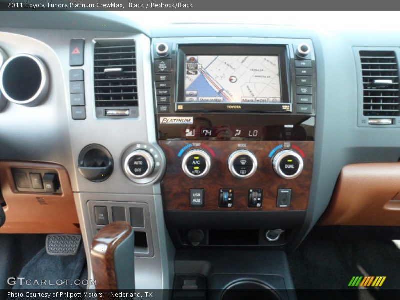 Black / Redrock/Black 2011 Toyota Tundra Platinum CrewMax