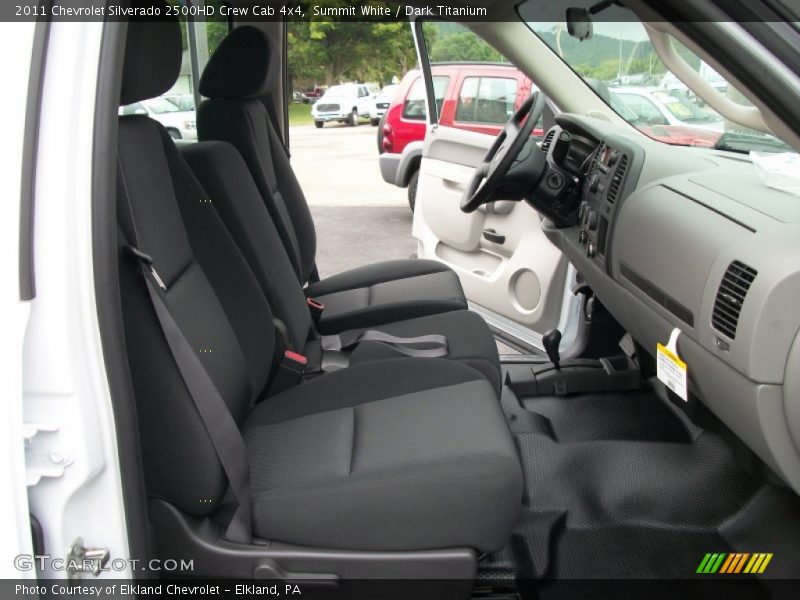Summit White / Dark Titanium 2011 Chevrolet Silverado 2500HD Crew Cab 4x4