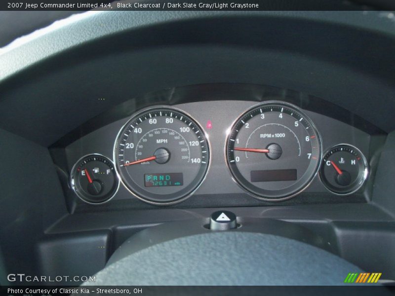 Black Clearcoat / Dark Slate Gray/Light Graystone 2007 Jeep Commander Limited 4x4