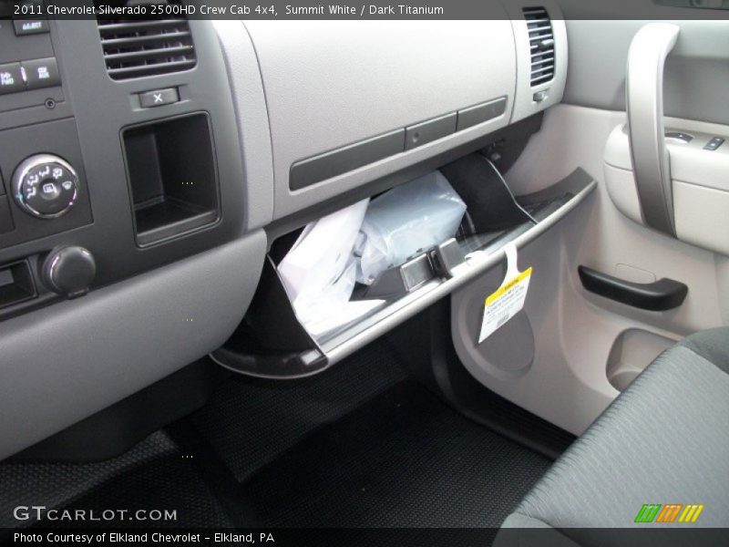 Summit White / Dark Titanium 2011 Chevrolet Silverado 2500HD Crew Cab 4x4