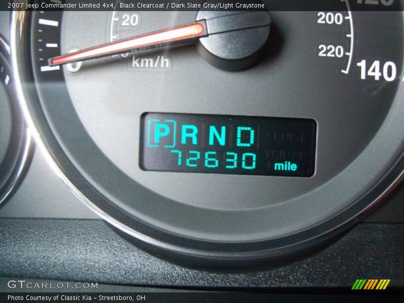 Black Clearcoat / Dark Slate Gray/Light Graystone 2007 Jeep Commander Limited 4x4